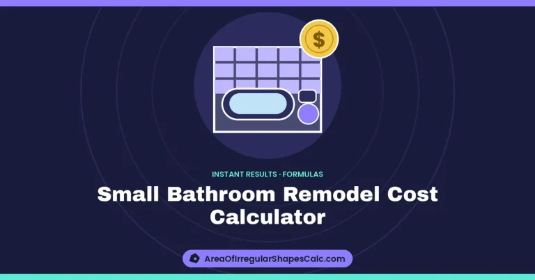 Small Bathroom Remodel Cost Calculator – illustration of a bathroom with a bathtub