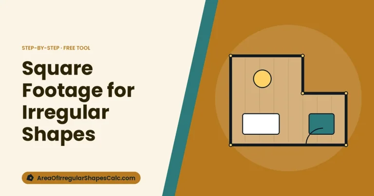 Square Footage for Irregular Shapes – illustration of a floor plan