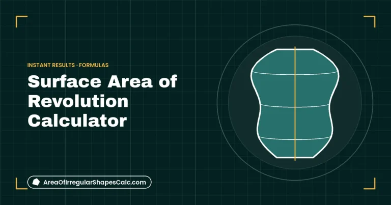 Surface Area of Revolution Calculator – illustration of a solid of revolution