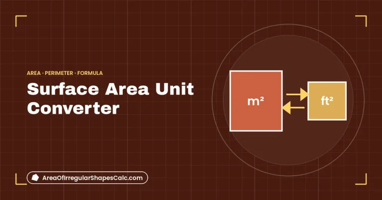Surface Area Unit Converter – illustration of square metre and square foot blocks