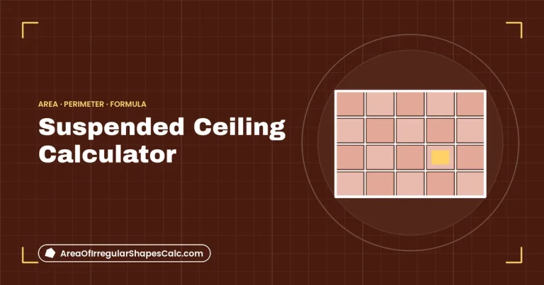 Suspended Ceiling Calculator – illustration of a ceiling tile grid