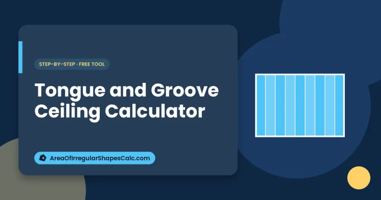 Tongue and Groove Ceiling Calculator – illustration of ceiling panels