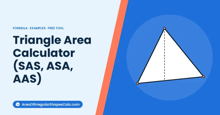 Triangle Area Calculator (SAS, ASA, AAS) – illustration of a triangle with its height marked