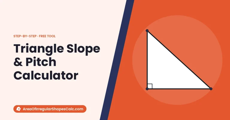 Triangle Slope & Pitch Calculator – illustration of a right triangle