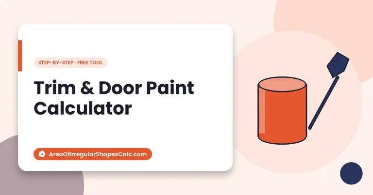 Trim & Door Paint Calculator – illustration of paint tools and colour swatches
