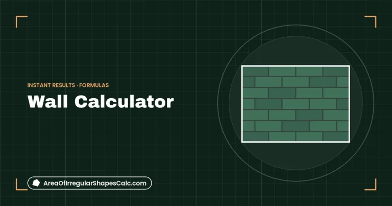 Wall Calculator – illustration of a brick wall