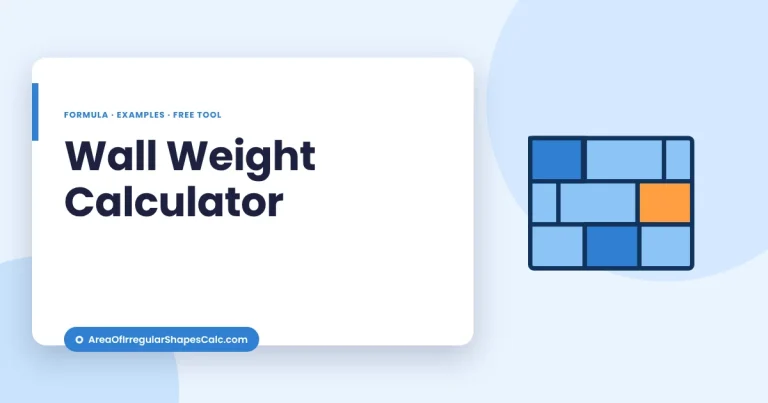 Wall Weight Calculator – illustration