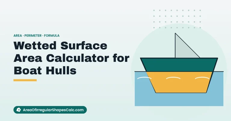 Wetted Surface Area Calculator for Boat Hulls – illustration of a boat hull at the waterline
